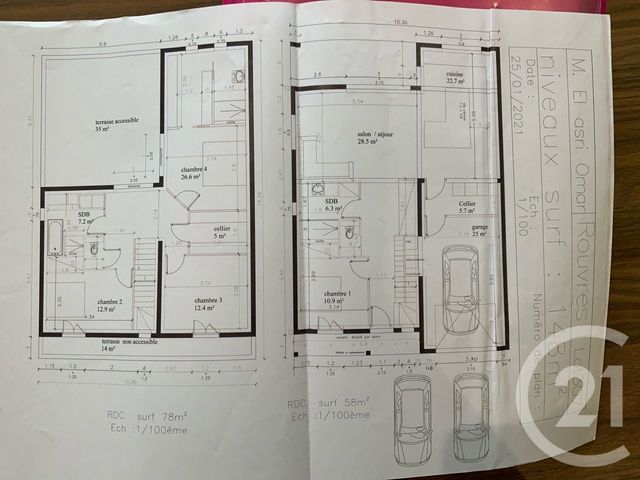 maison à vendre - 6 pièces - 158.0 m2 - ROUVRES EN PLAINE - 21 - BOURGOGNE - Century 21 Martinot Immobilier